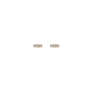 Aurate Mini Diamond Bar Earrings in 14k Yellow Gold